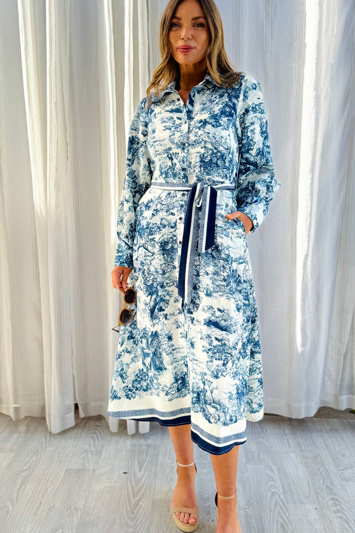 April Print Midi Dress