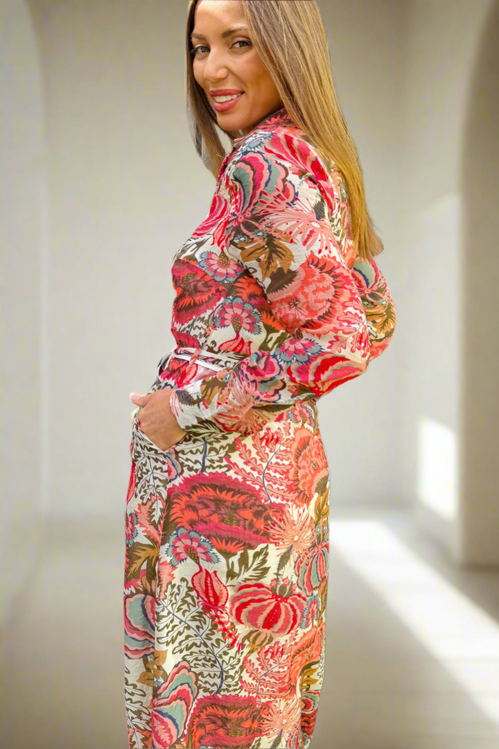 New Arrival- Leah Floral Dress in Long Sleeve