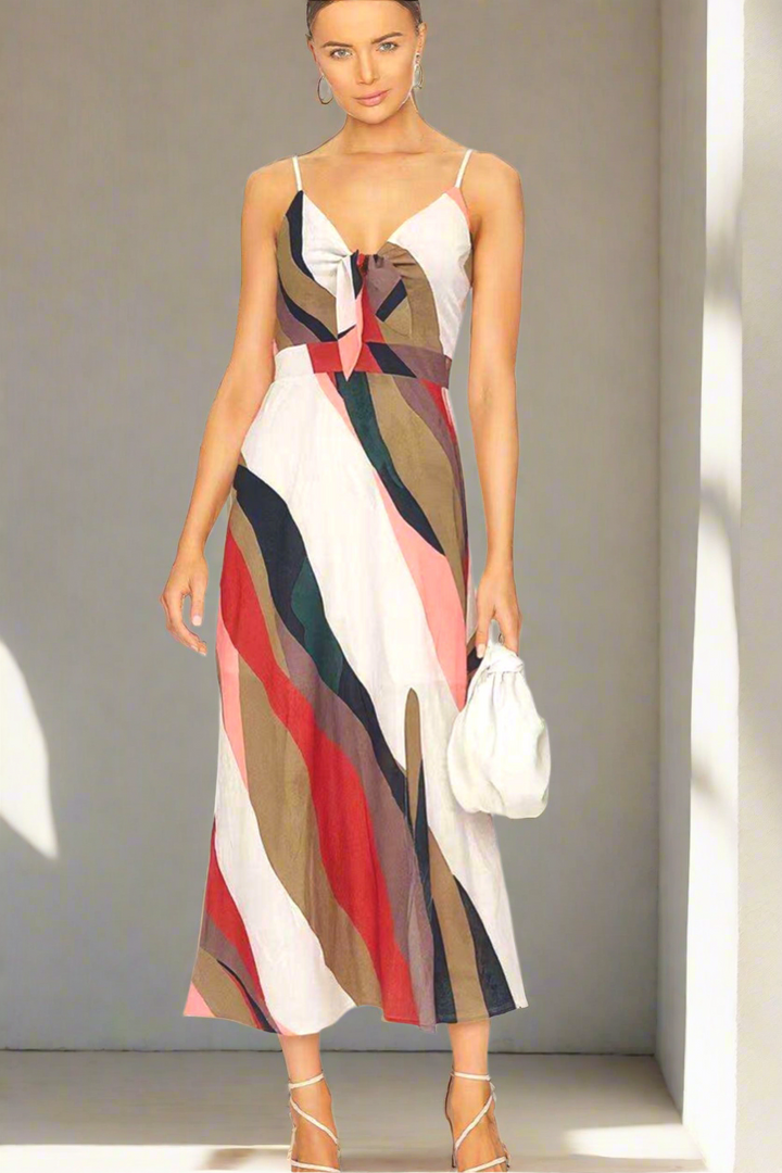 Arlie Multi Stripe Print Dress