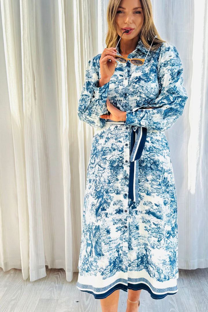 April Print Midi Dress