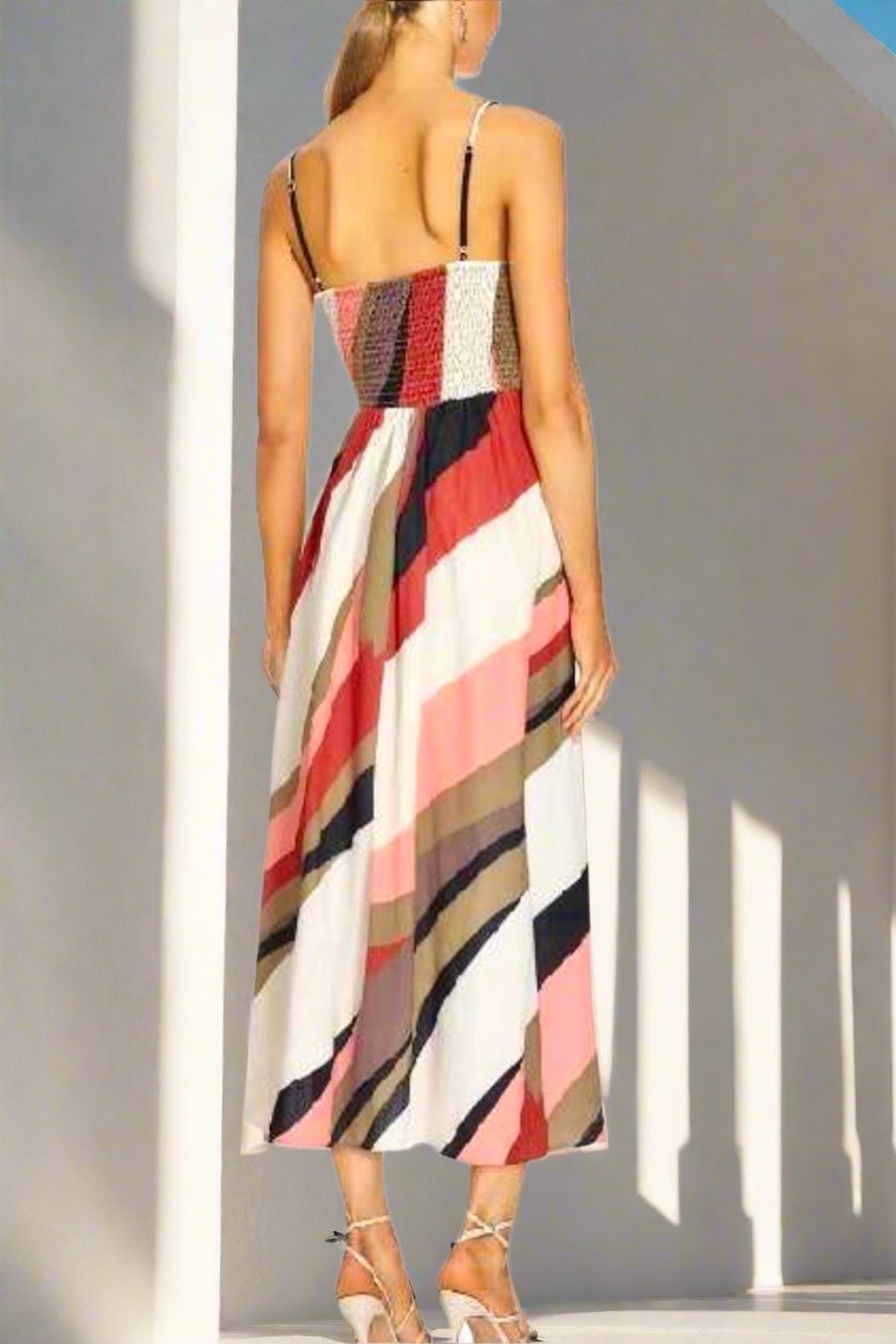 Arlie Multi Stripe Print Dress