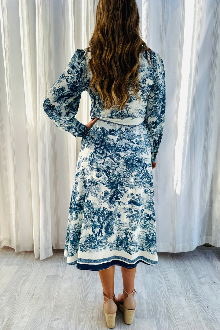 April Print Midi Dress