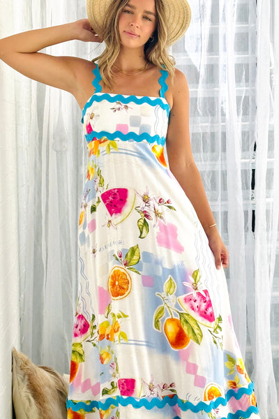 Aly Print Maxi Dress