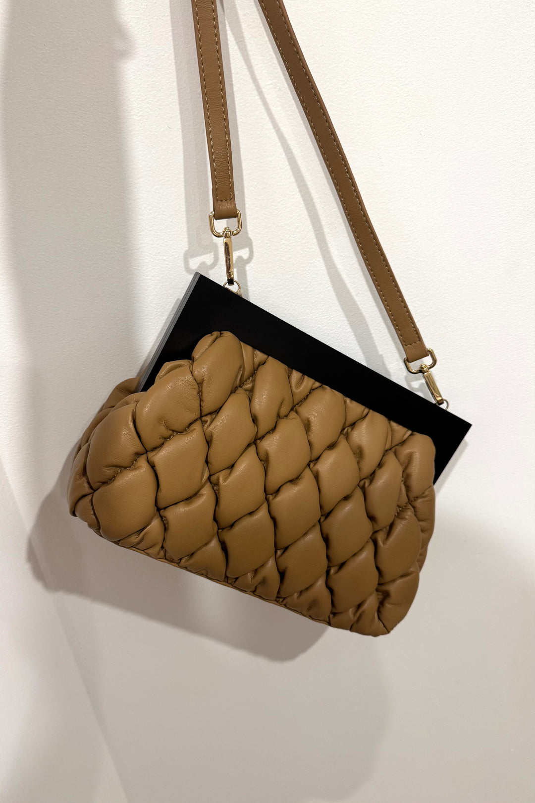 New Arrival - Lola Quilted Tan Bag