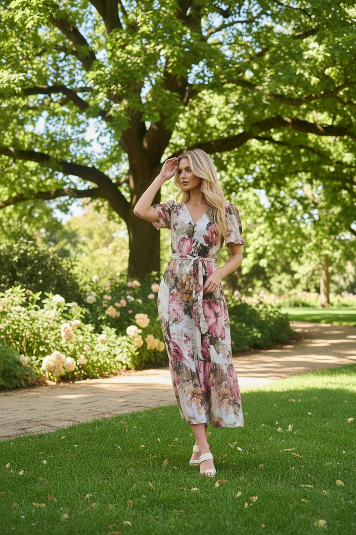 Abbey Floral Midi Dress