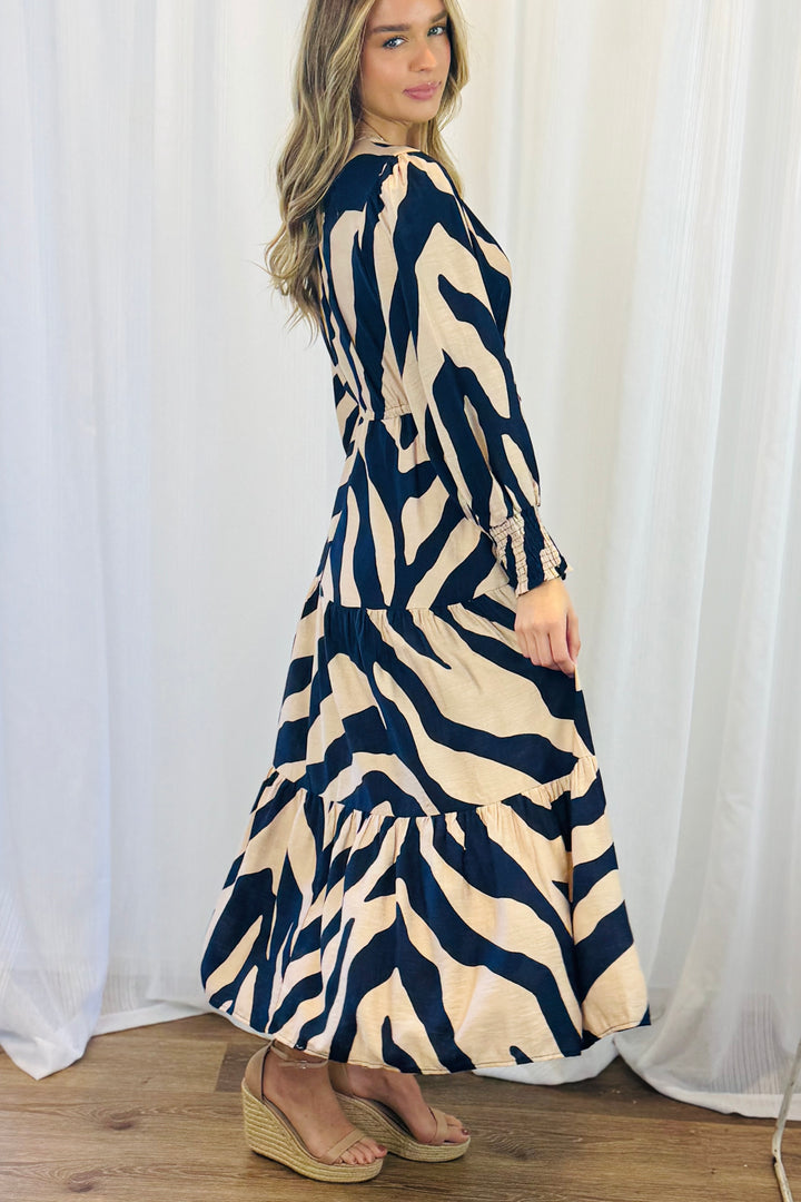 Ana Tiger Print Maxi Dress
