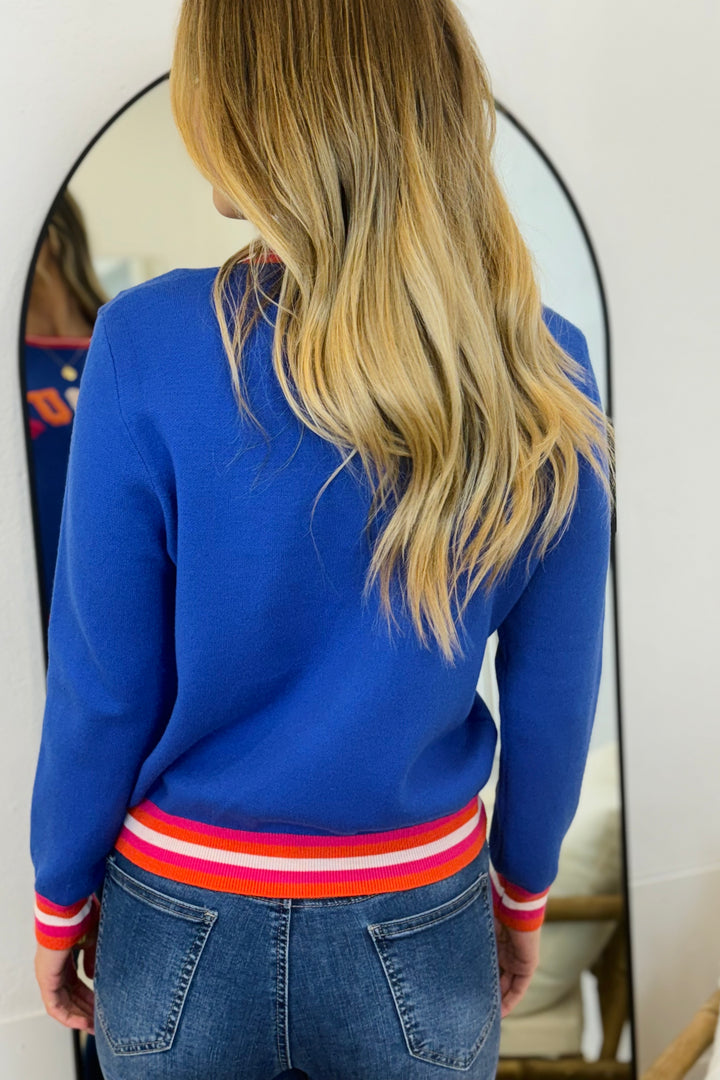 Amour Knit Top in Blue