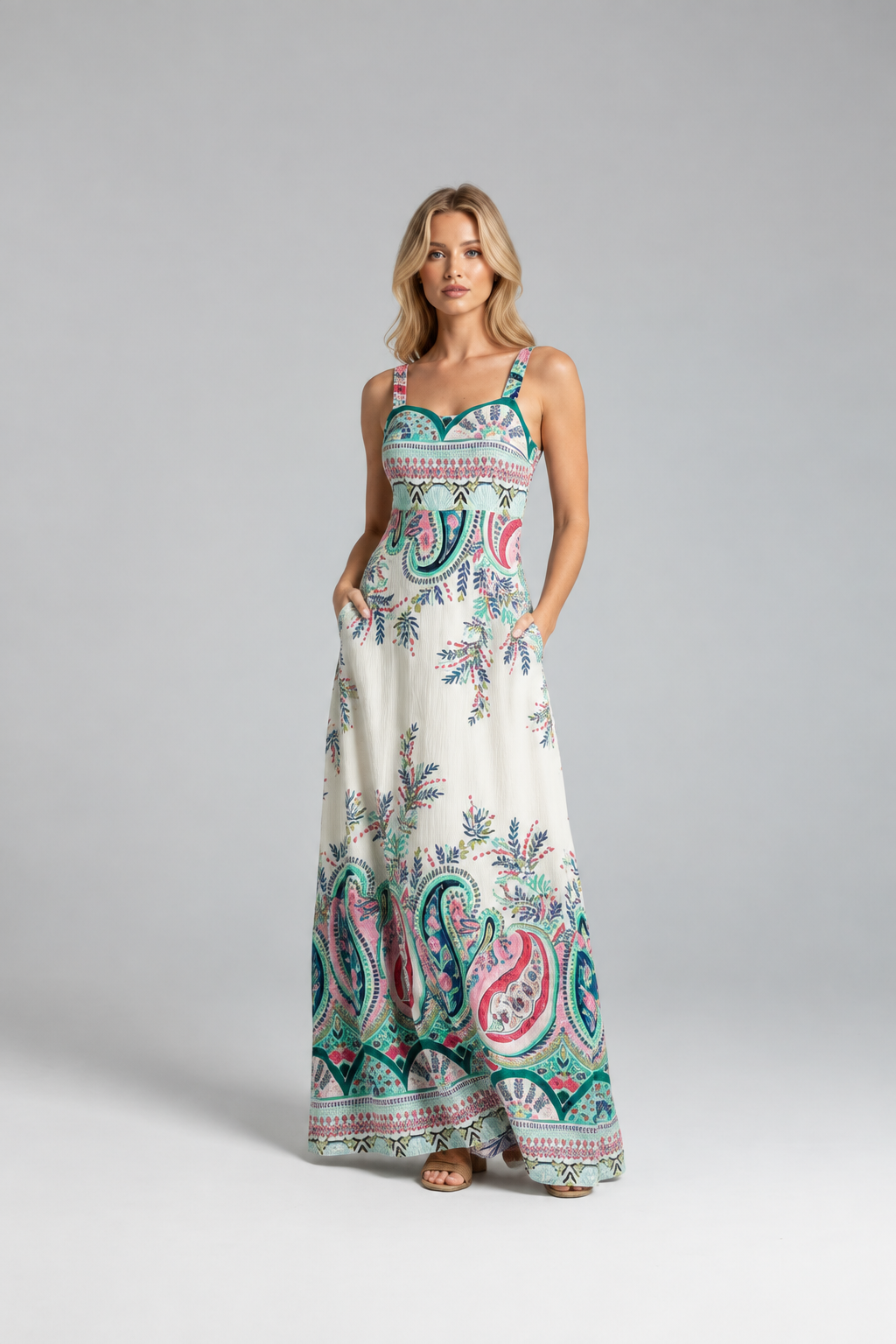 Positano In New Off White Multi Print