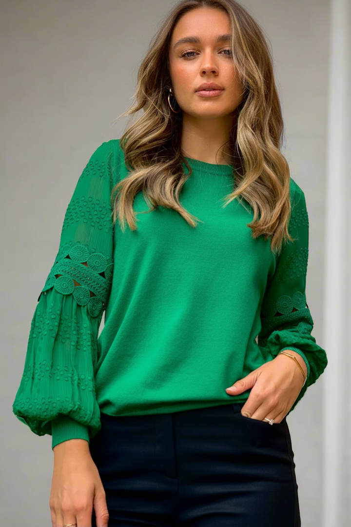 Molli Detail Knit in Green