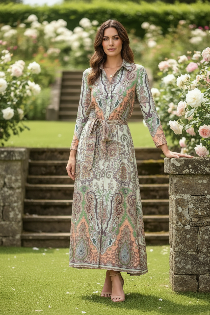 Mileaka New Multi Colour Paisley Print