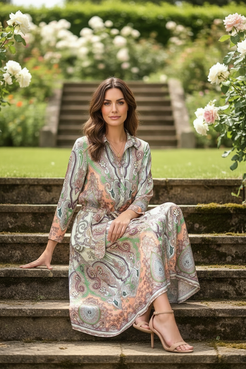 Mileaka New Multi Colour Paisley Print
