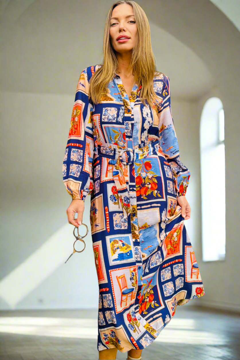 Milana Multi Colour Shirt Dress