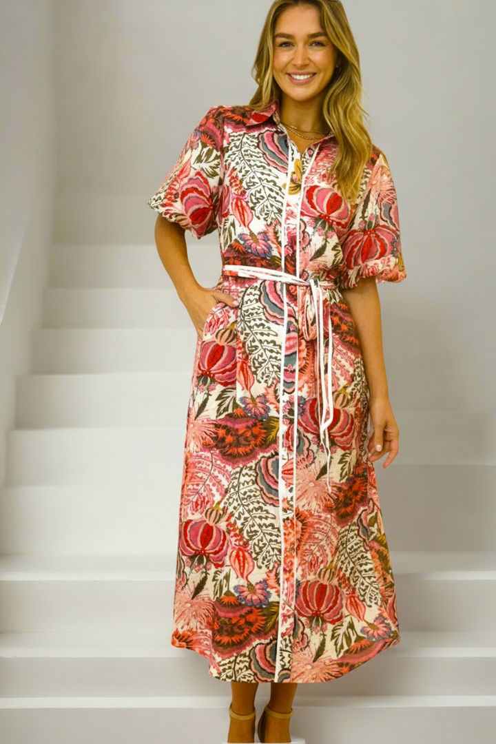 Leah Floral Print  Dress