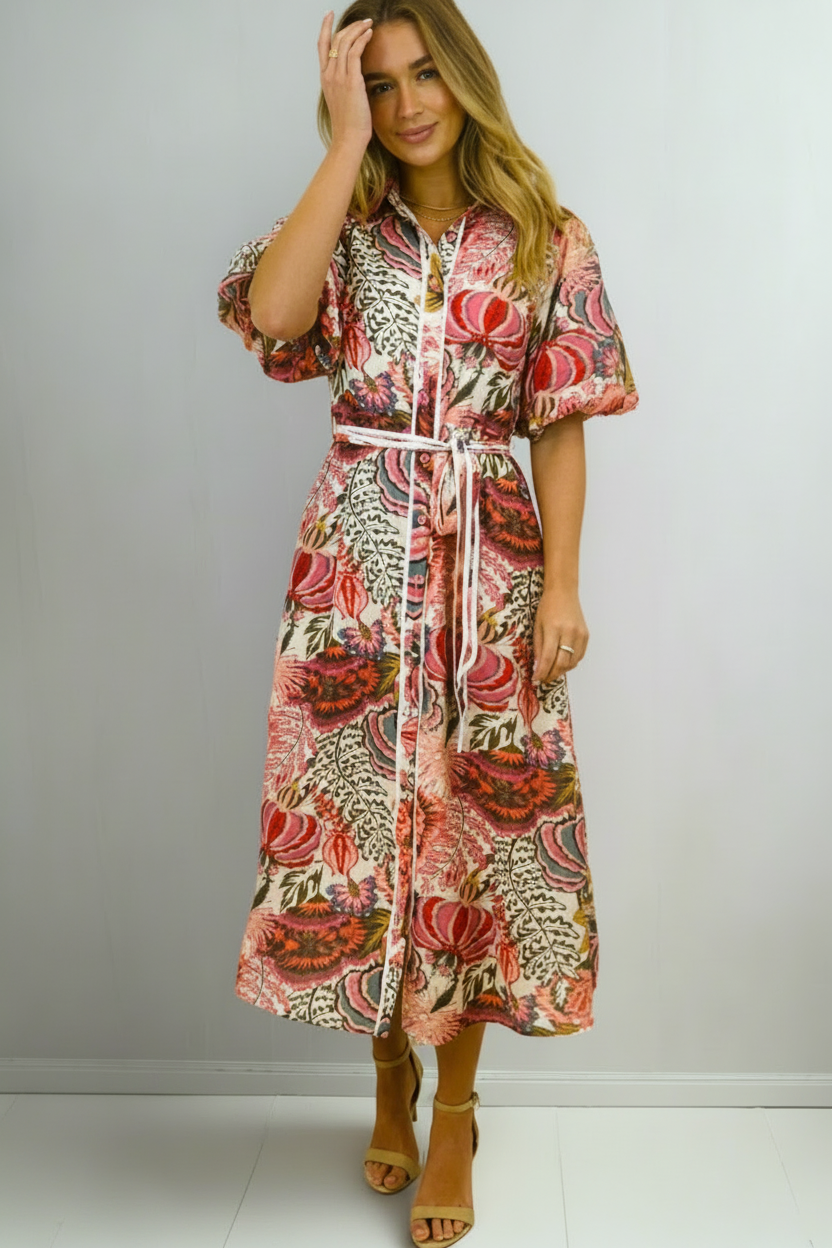 Leah Floral Print  Dress