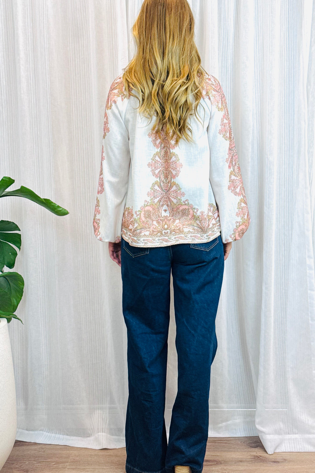 Penelope Embroidered Print Shirt