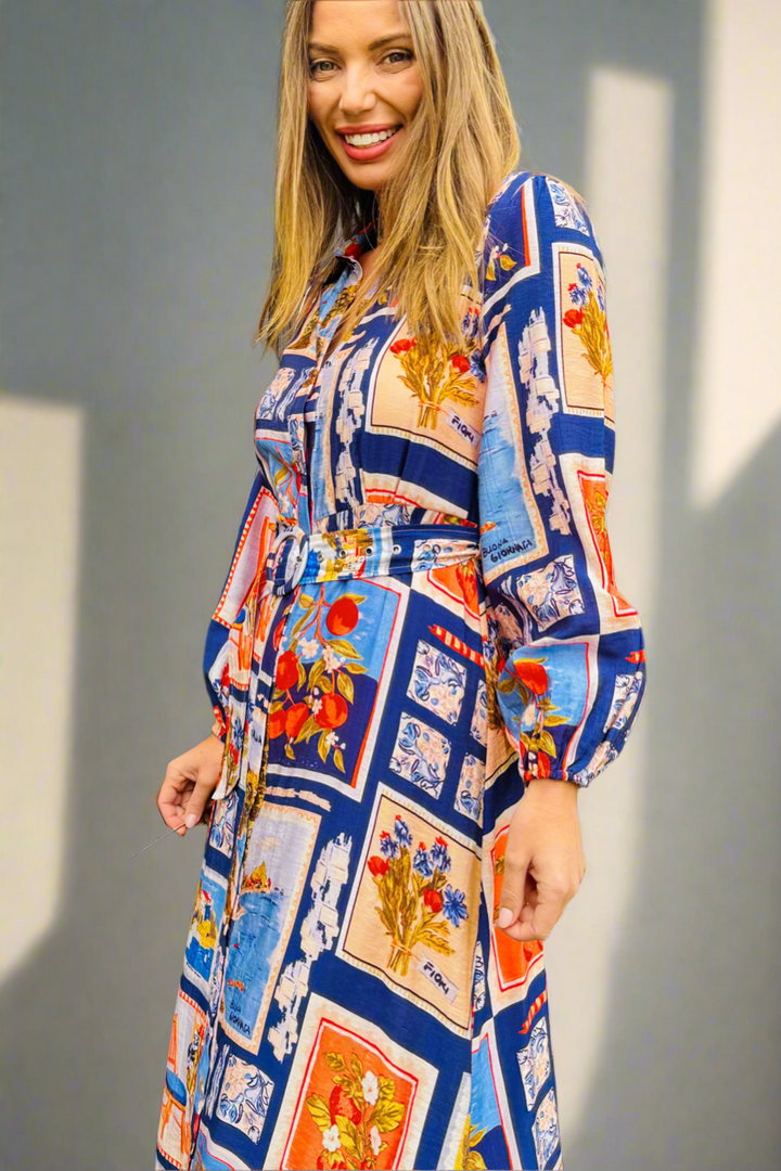 Milana Multi Colour Shirt Dress