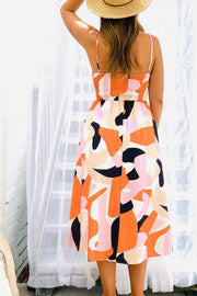 Arlie Midi Dress in Multi Print
