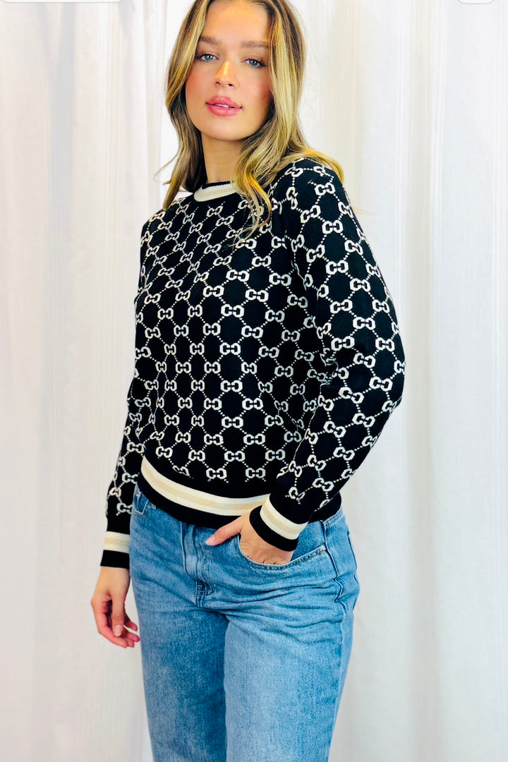 Alexi GG Knit in Black