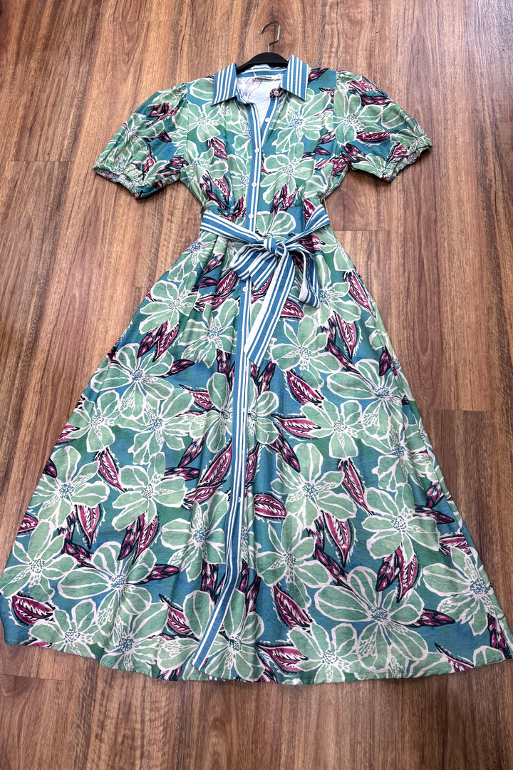 Khloe Floral In Green Print