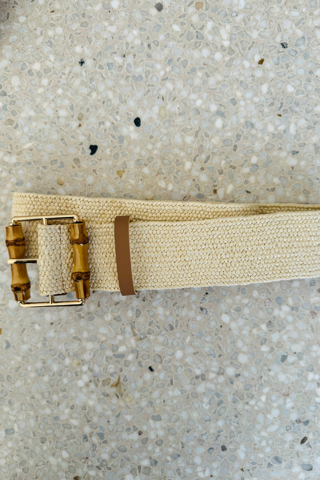 Holly Rattan Belt With Bamboo Timber Detail