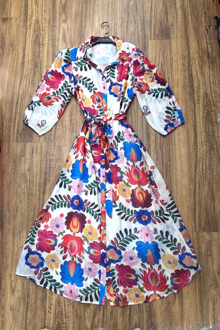 Faith Floral Shirt Dress