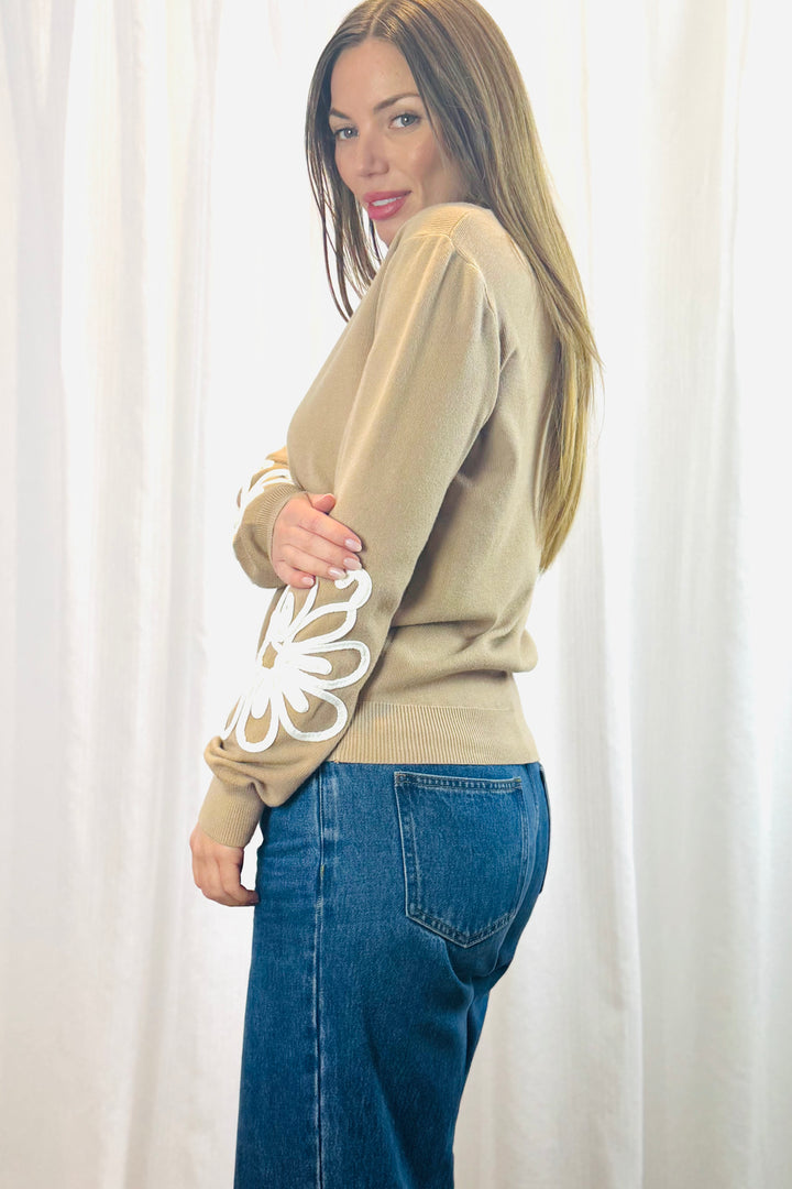 Sienna Knit Top in Camel