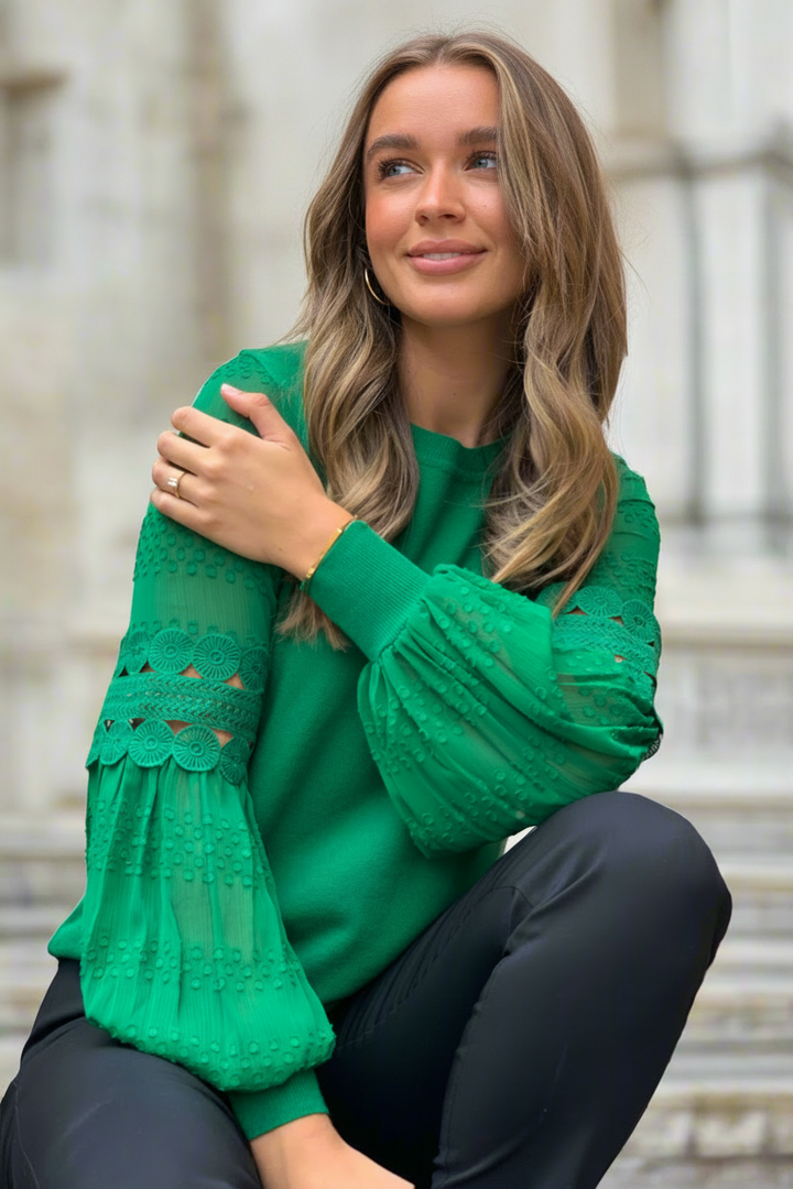 Molli Detail Knit in Green