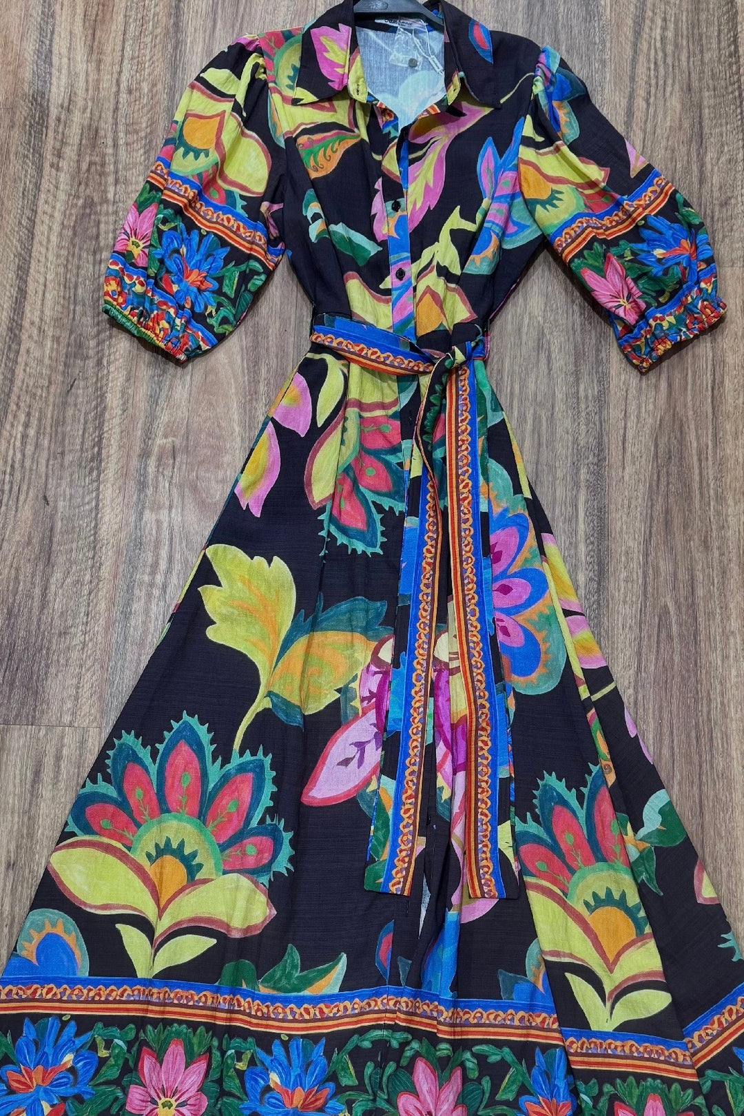 Jemma Dress In Black Multi Print