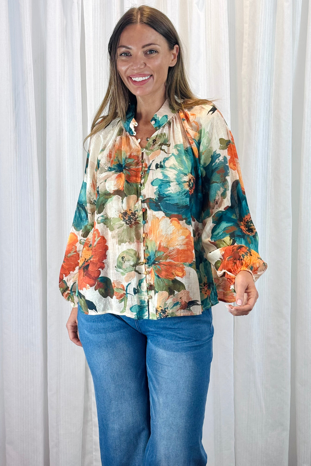 Georgia Multi Print Top