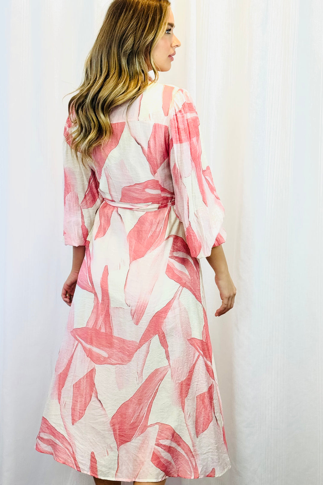 Evelyn Dress in Blush Multi Print