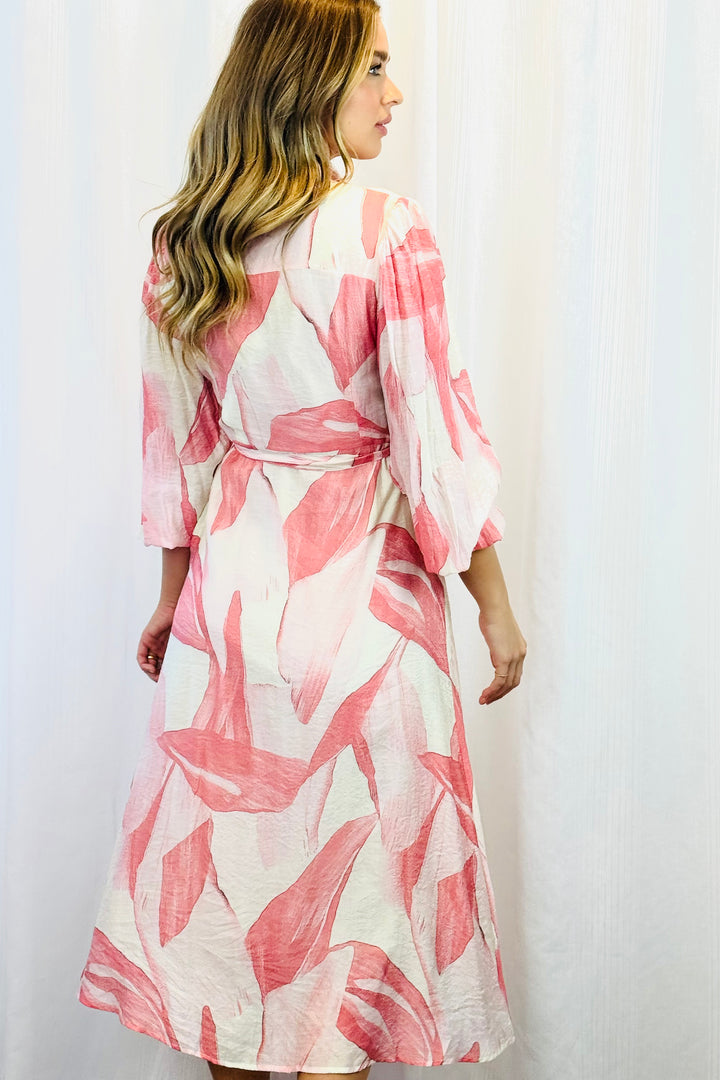 Evelyn Dress in Blush Multi Print