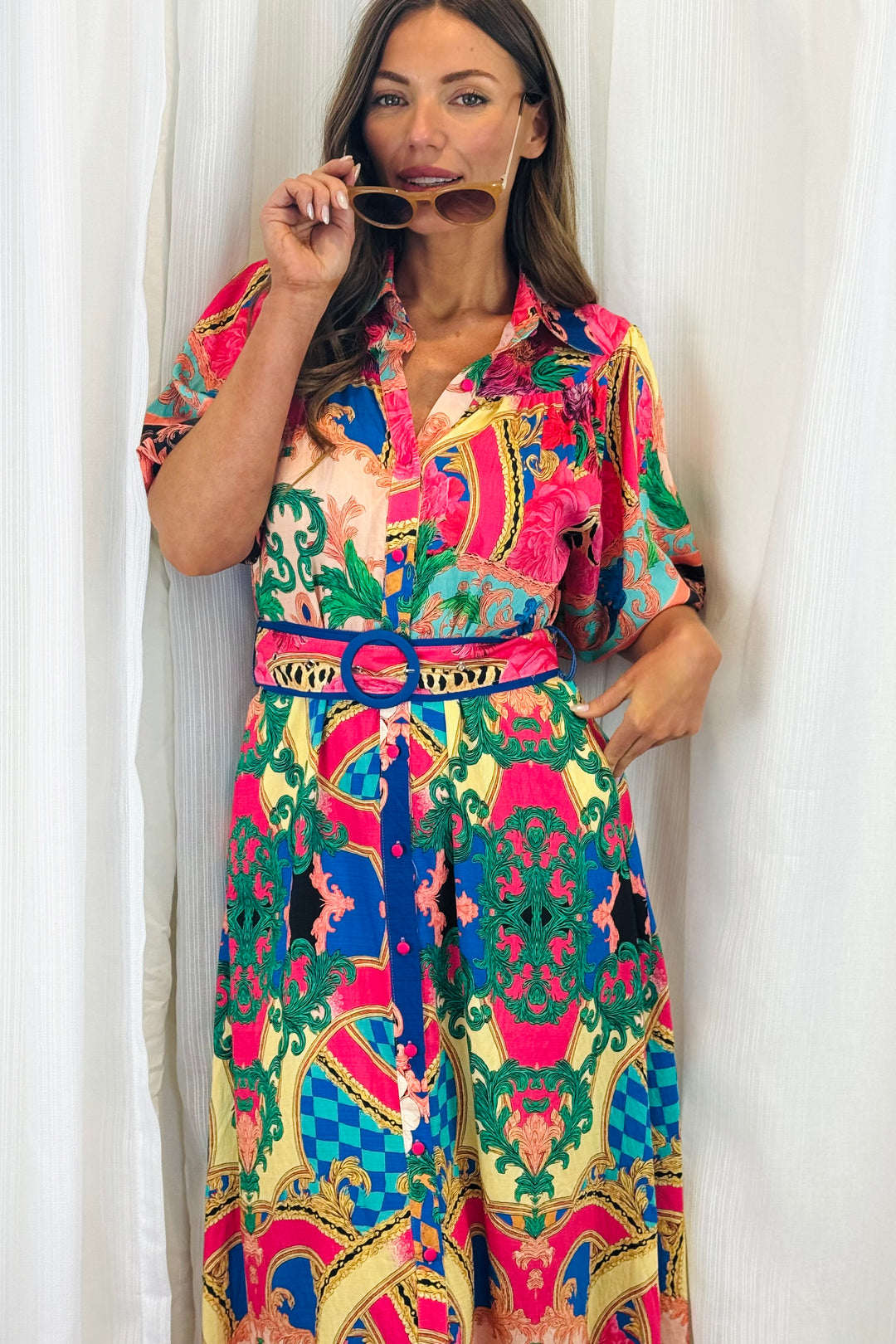 Cleo Multi Colour Shirt Dress