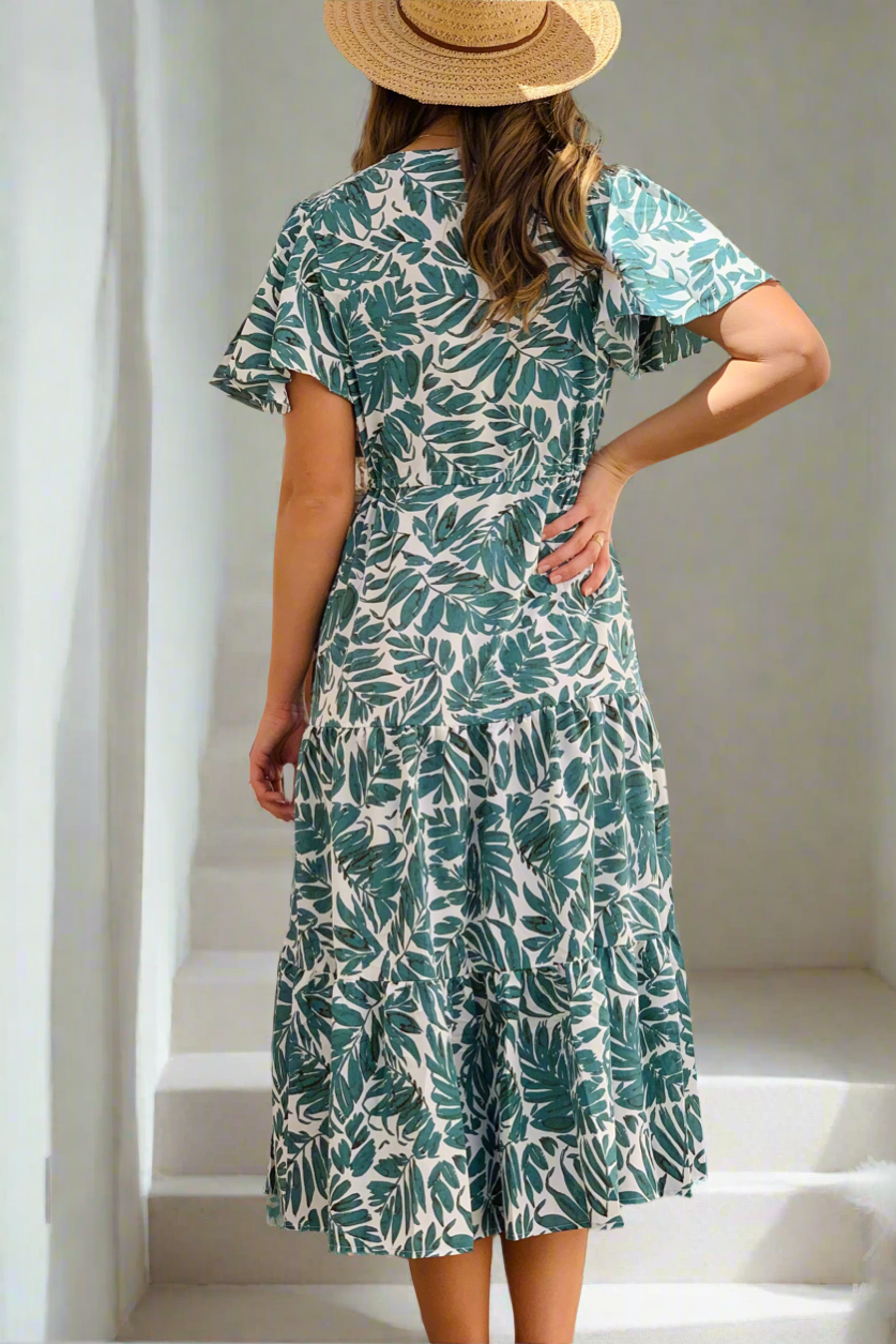 Arena Jungle Print Midi Dress