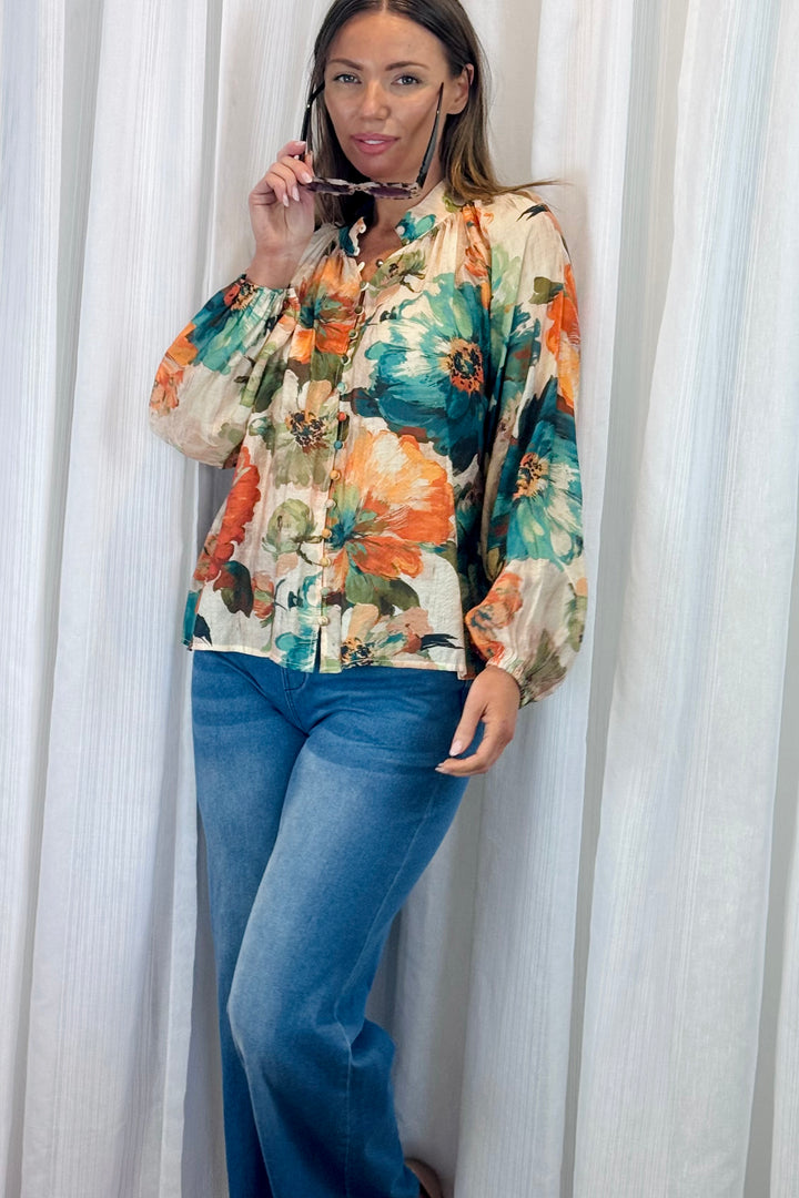 Georgia Multi Print Top