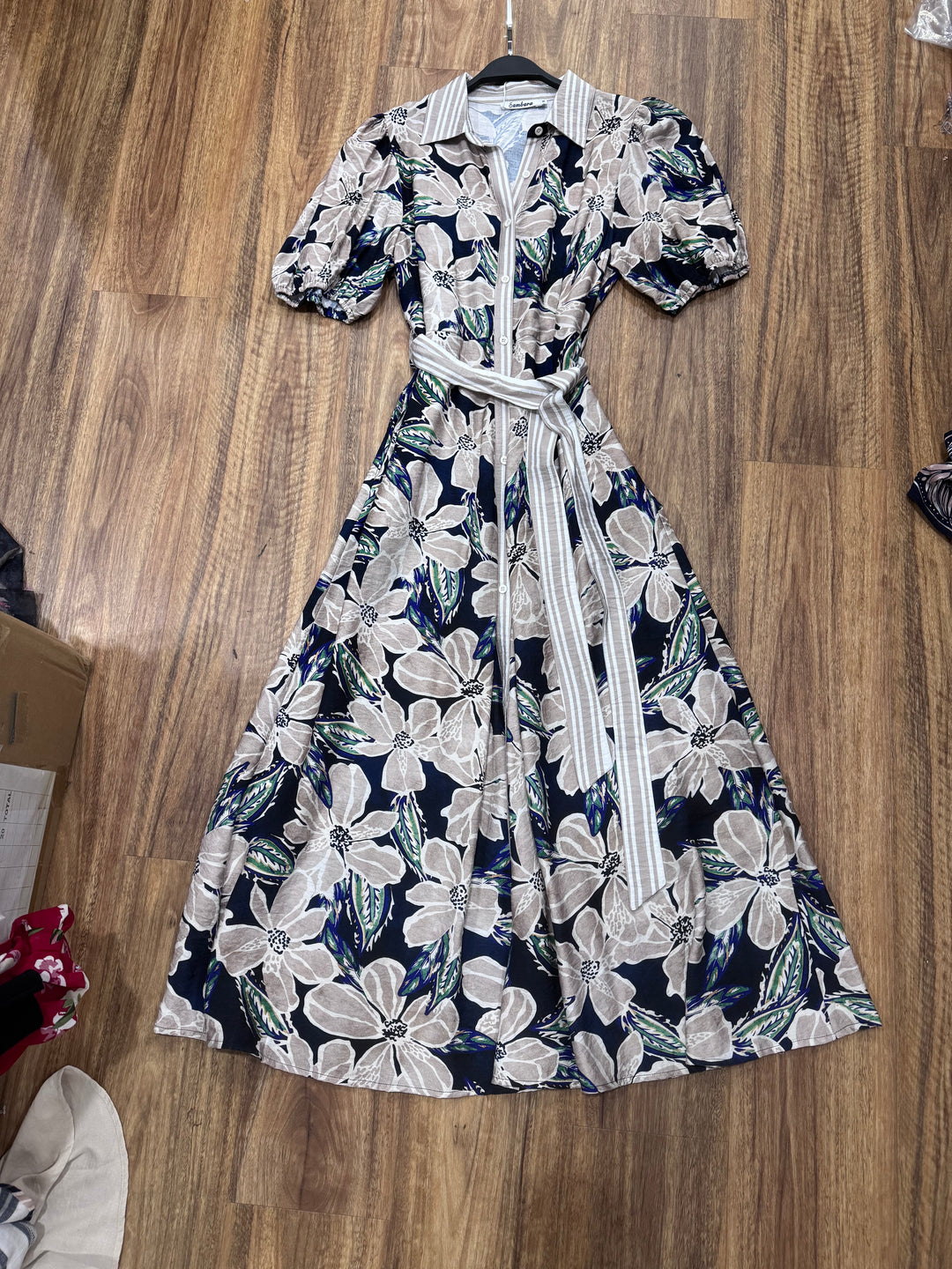 Khloe Shirt Dress in Multi Print