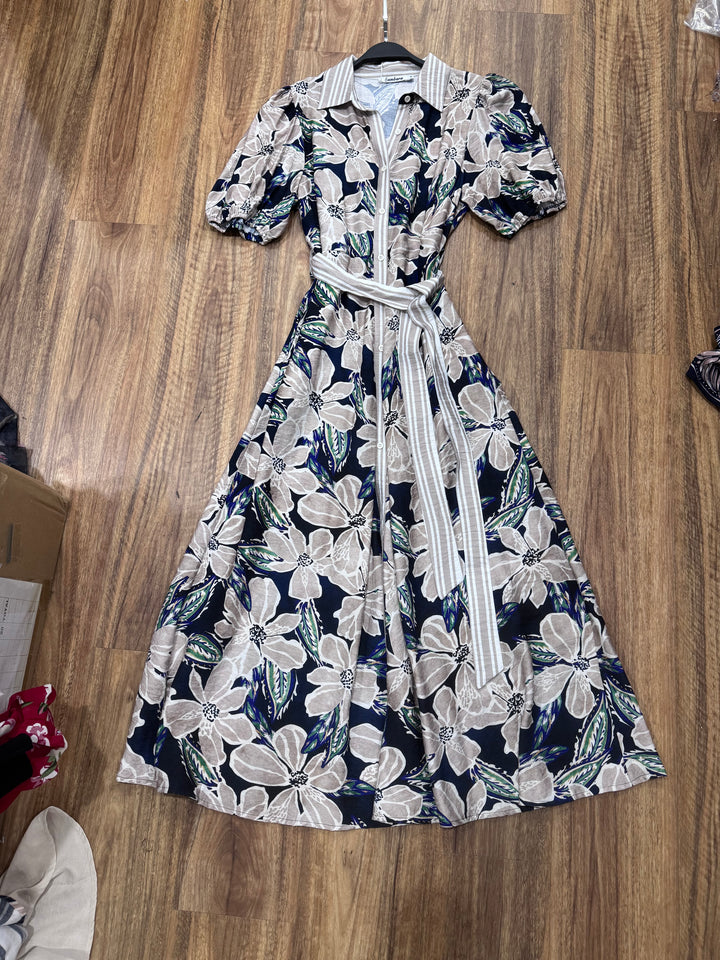 Khloe Shirt Dress in Multi Print