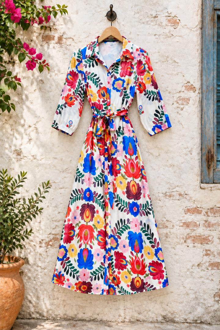 Faith Floral Shirt Dress
