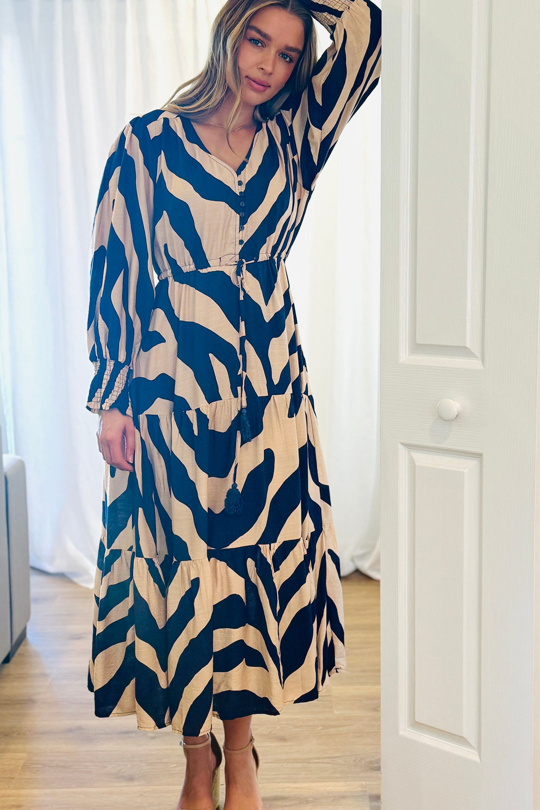 Ana Tiger Print Maxi Dress
