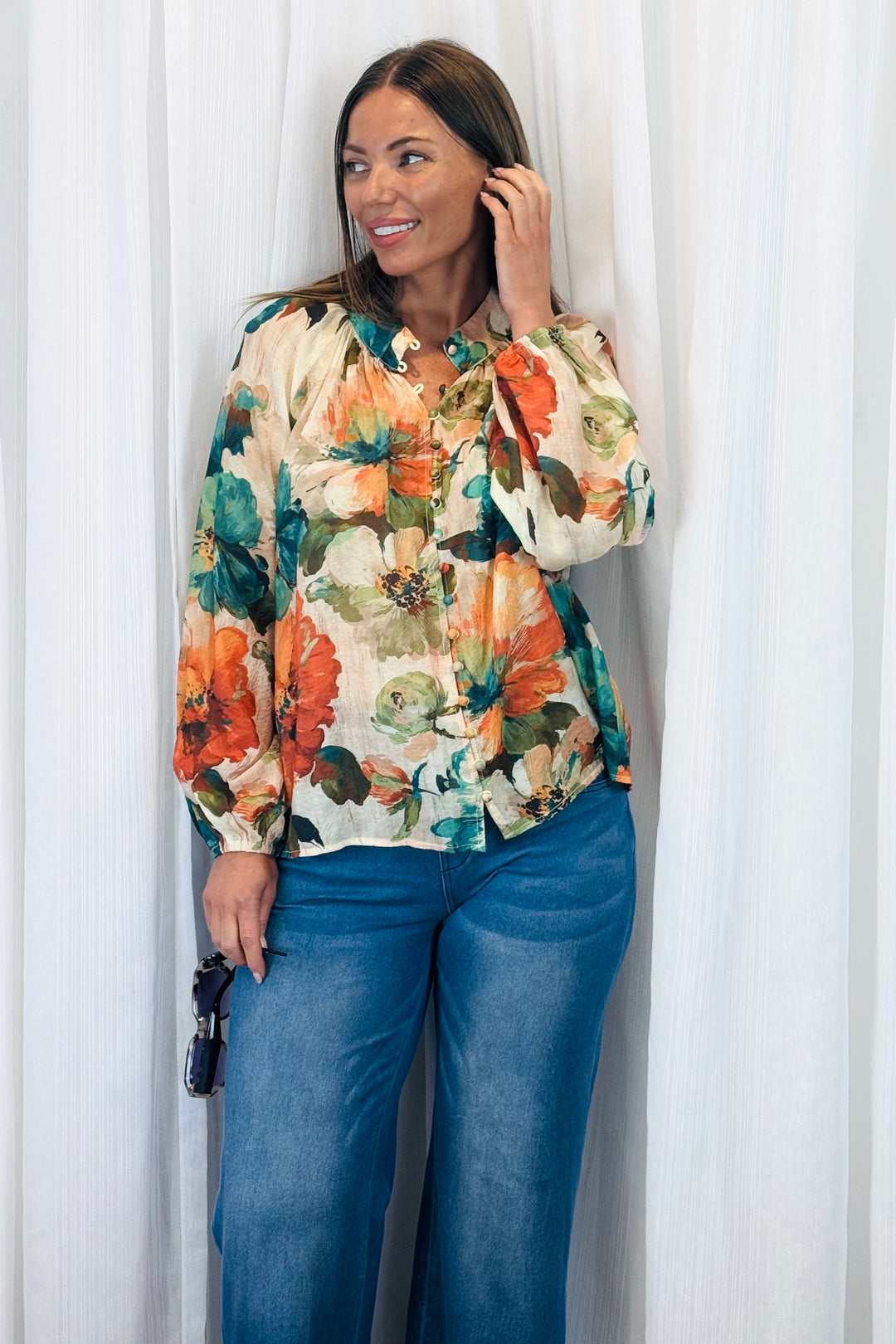 Georgia Multi Print Top
