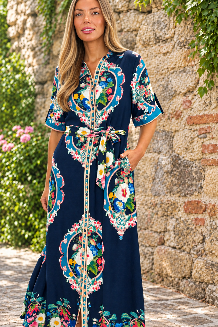 Alila Black Multi Print Dress
