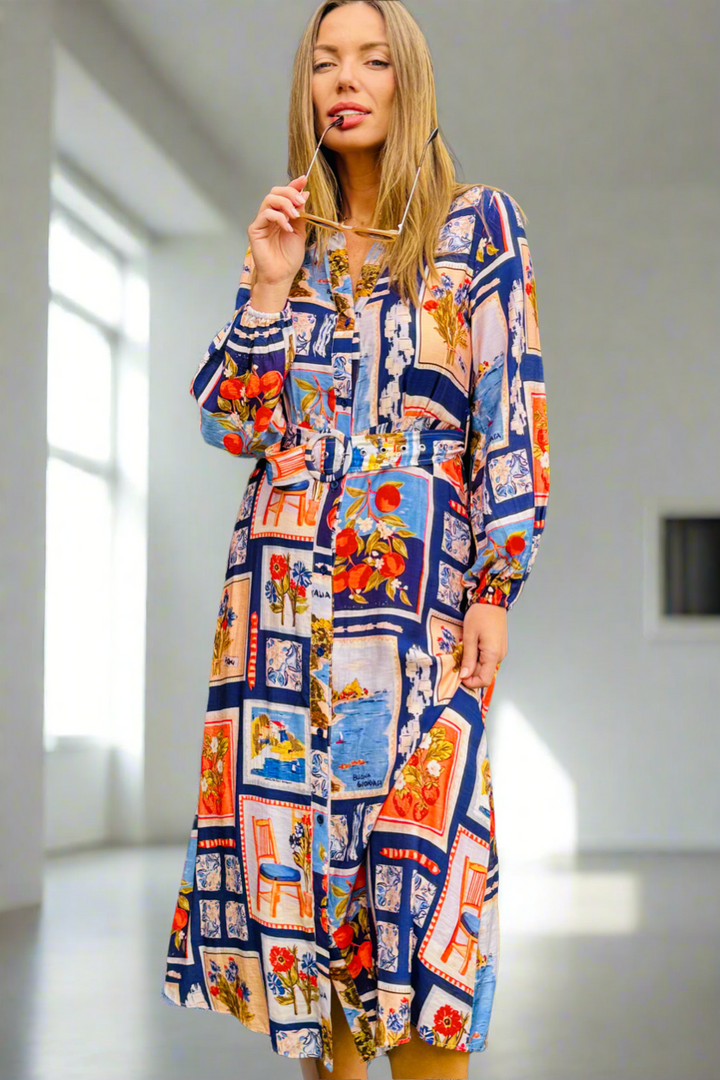 Milana Multi Colour Shirt Dress