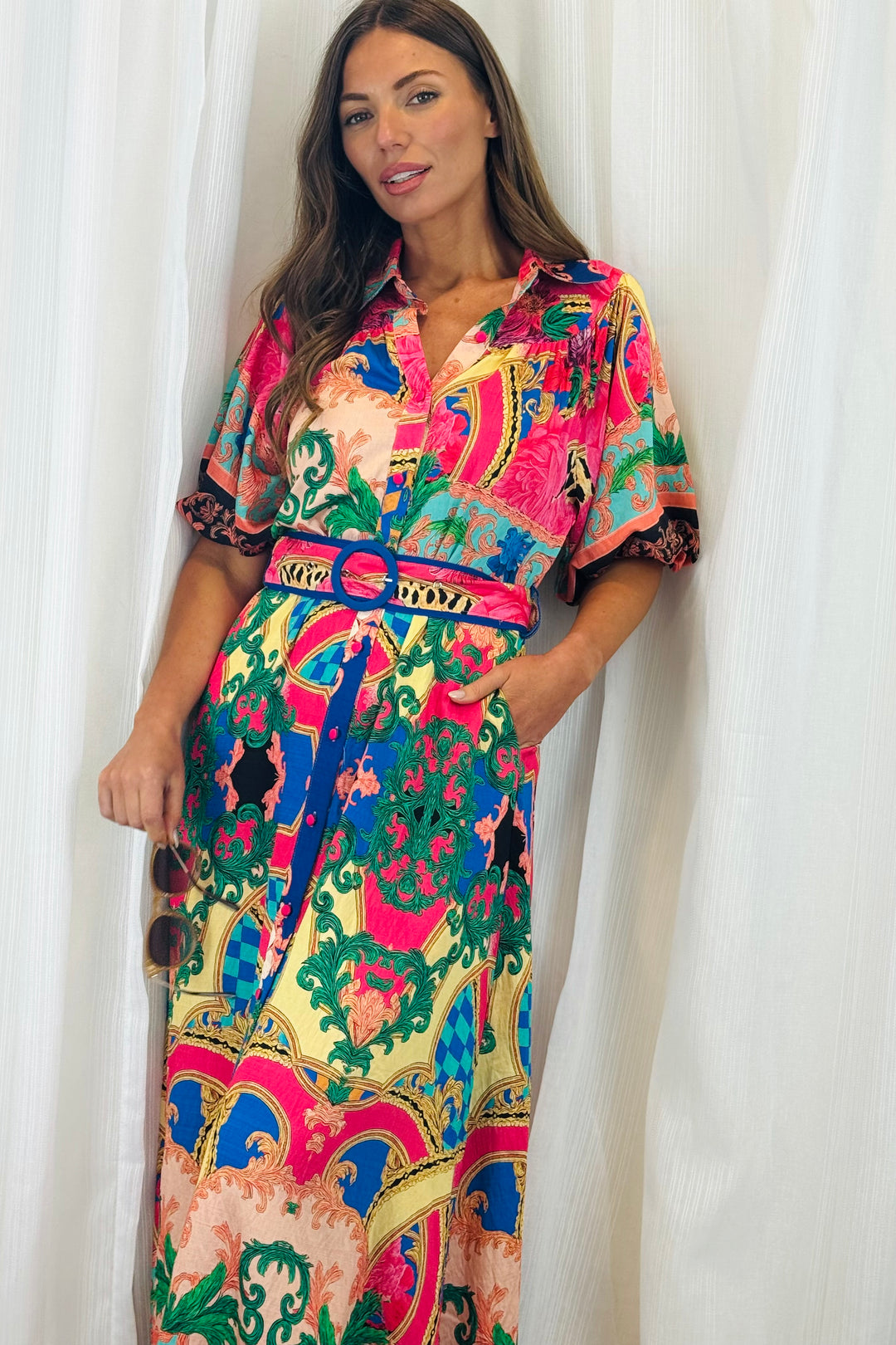 Cleo Multi Colour Shirt Dress