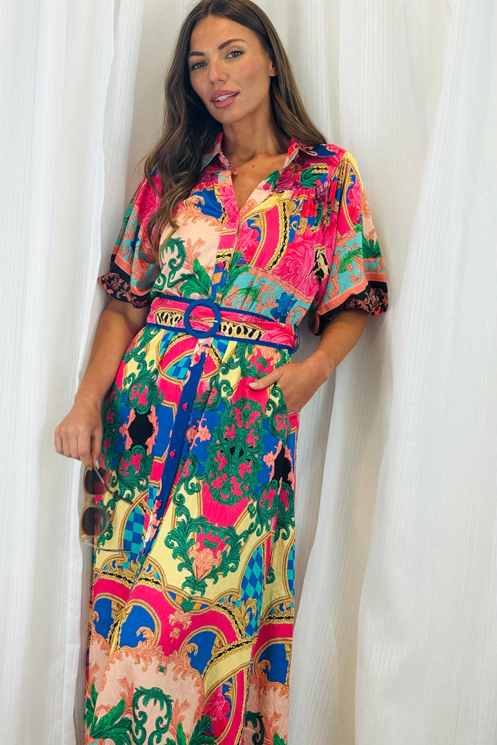 Cleo Multi Colour Shirt Dress