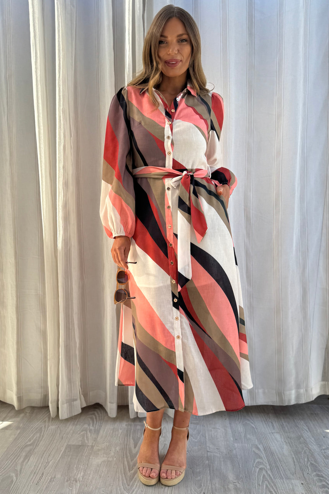 Scarlet Multi Colour Midi Dress