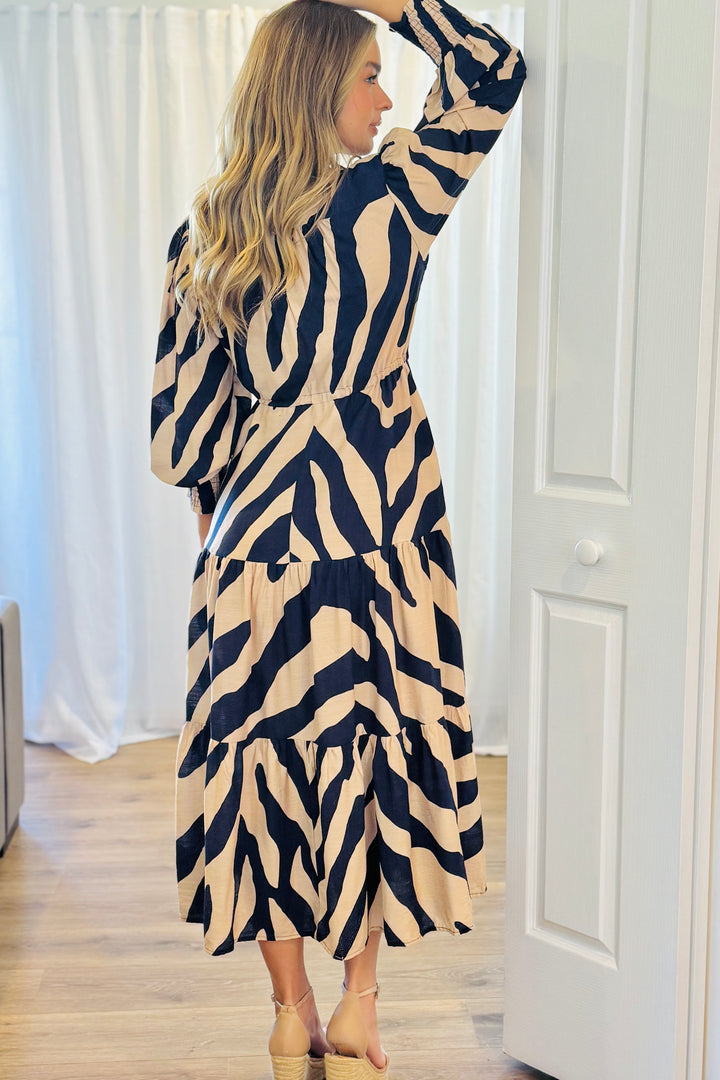 Ana Tiger Print Maxi Dress