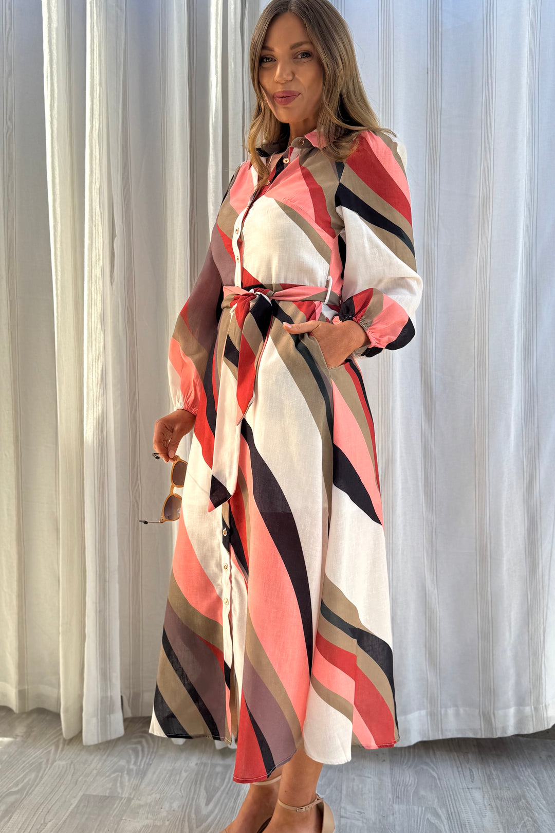 Scarlet Multi Colour Midi Dress