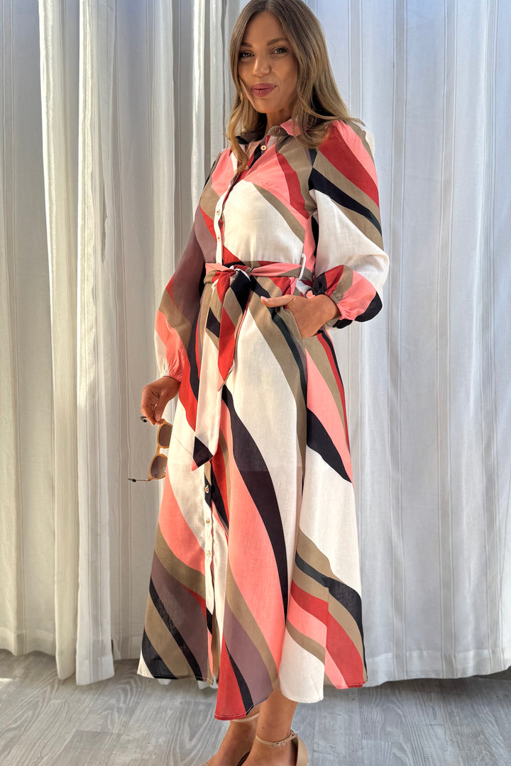 Scarlet Multi Colour Midi Dress