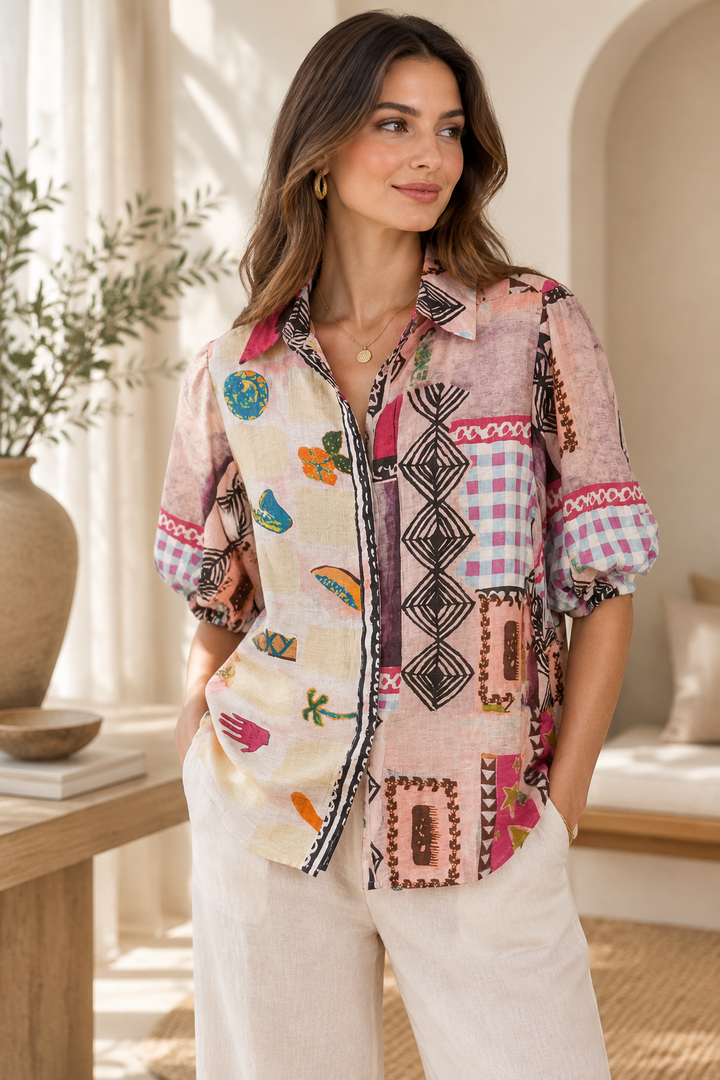 Lucy Multi Print Shirt