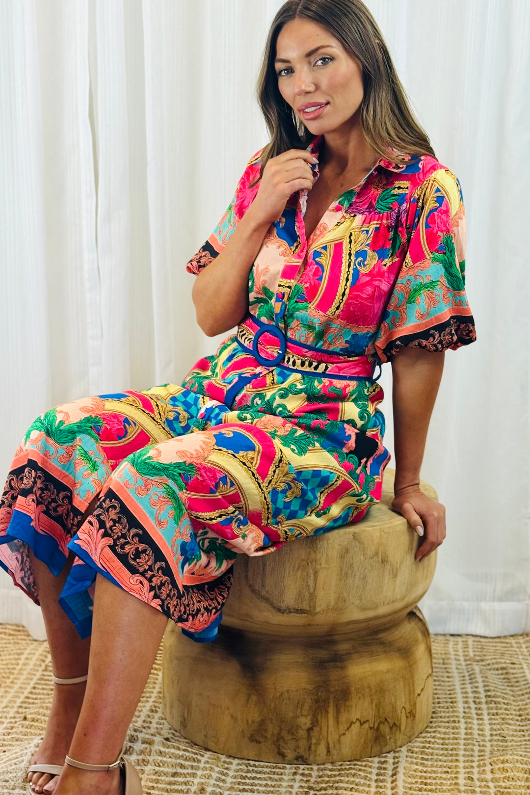 Cleo Multi Colour Shirt Dress