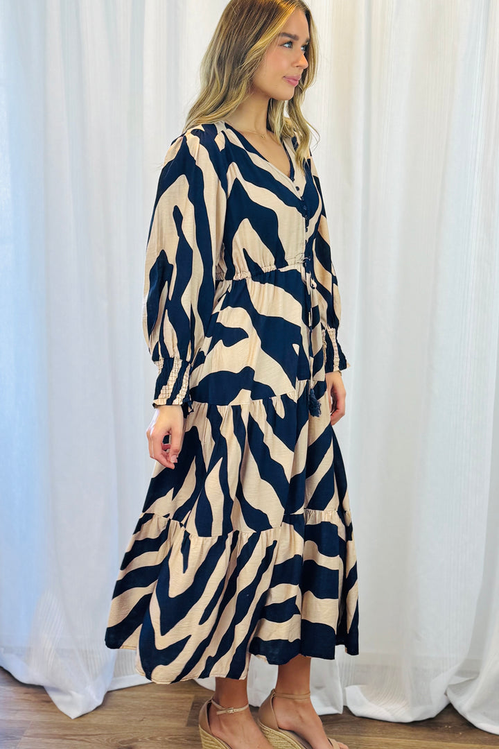 Ana Tiger Print Maxi Dress